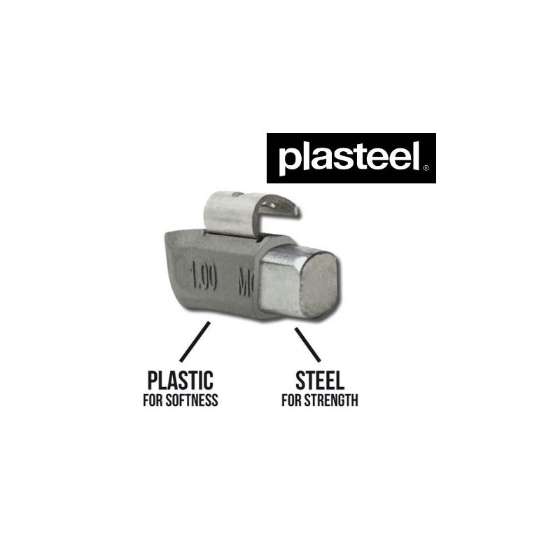 Plasteel Clip-On Wheel Weights