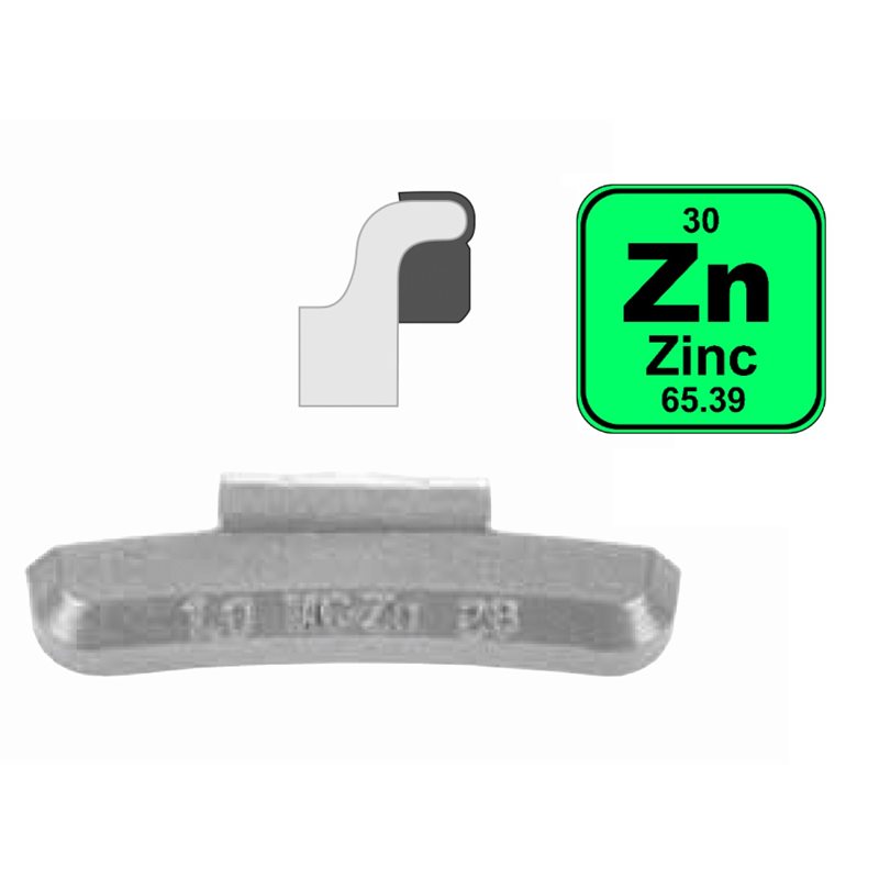 Zinc Clip-On Wheel Weights