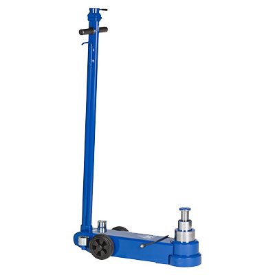 3-STAGE AIR HYDRAULIC JACK FOR LOW BUSES AND OTHER LOW CLEARANCE VEHICLES — 50 / 25 / 10 TON