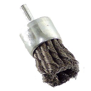 1-1/8IN WIRE END BRUSH W/SHAFT